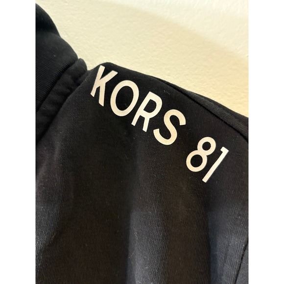 Michael Kors Men's 1/4 Zip Pullover, Sweatshirt, Black, Size small - Picture 3 of 10